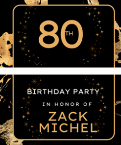 80th Birthday Candy Bar Wrapper