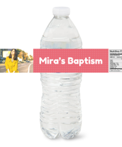 Baptism Water Bottle Labels
