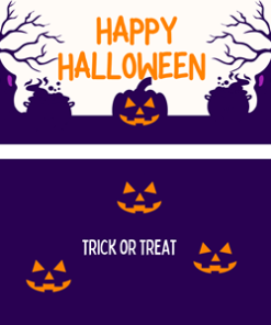 Halloween Candy Bar Wrapper