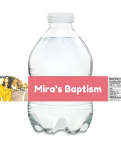 Alternative view of Baptism Water Bottle Labels