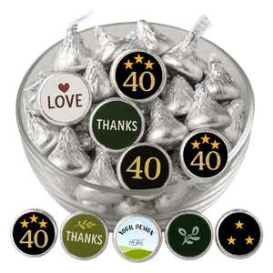 40th Birthday Hershey’s Kisses (set of 75)