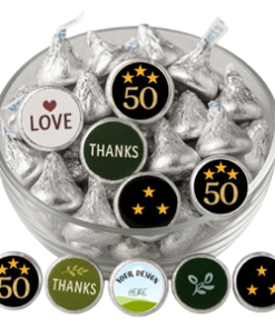 50th Birthday Hershey’s Kisses (set of 75)