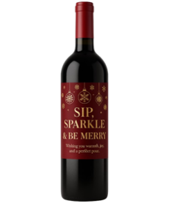 Christmas Wine Labels