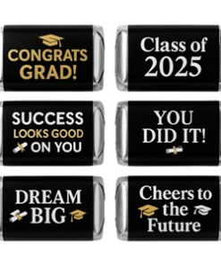 Gold Graduation Mini Candy Bar