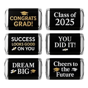 Gold Graduation Mini Candy Bar